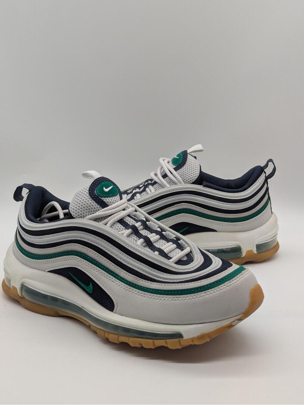 Nike Air Max 97 Photon Dust Malachite Mens Size 7.5 / Womens 9 White Green Shoes